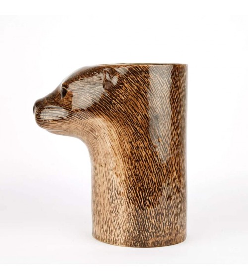 Loutre - Pot à ustensiles de cuisine en ceramique Quail Ceramics original suisse