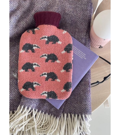 Badgers - Small Hot water bottle with wool cover Catherine Tough best luxury cool nice cute portable