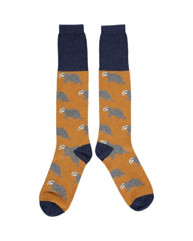 Dachs - Woll Kniestrümpfe Herren Catherine Tough Socke lustige Damen Herren farbige coole socken mit motiv kaufen