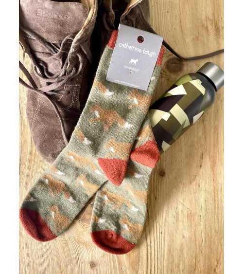 Renard - Chaussettes en laine pour homme Catherine Tough jolies pour femme originales pour homme chausset rigolotes drole Suisse