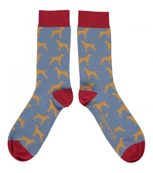 Dogs - Organic cotton socks for men Catherine Tough funny crazy cute cool best pop socks for women men