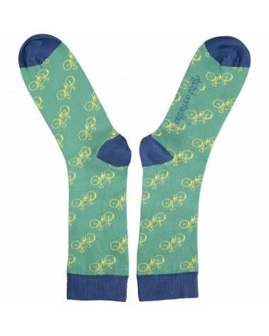 Vélo - Chaussettes en coton bio pour homme Catherine Tough jolies pour femme originales pour homme chausset rigolotes drole S...
