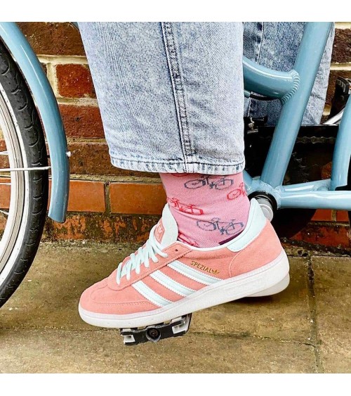 Bicicletta - Calze da donna in cotone bio Catherine Tough calze da uomo per donna divertenti simpatici particolari