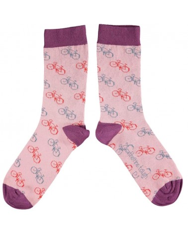 Bicicletta - Calze da donna in cotone bio Catherine Tough calze da uomo per donna divertenti simpatici particolari