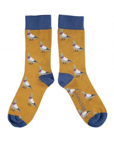 Pigeon - Funny Organic cotton socks Catherine Tough funny crazy cute cool best pop socks for women men