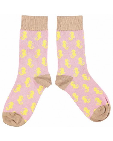 Seahorse - Organic cotton socks for women Catherine Tough funny crazy cute cool best pop socks for women men