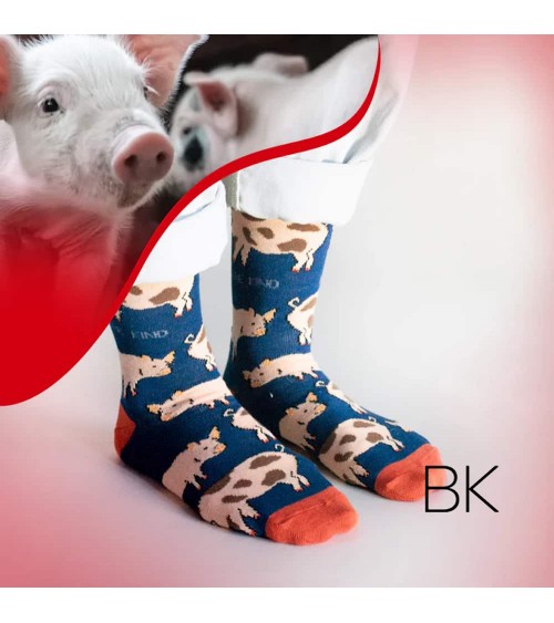 Rettet die Schweine - Bambus Socken Bare Kind socke kuschelsocken für damen lustig herren farbige coole socken