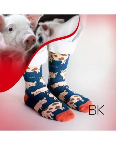 Rettet die Schweine - Bambus Socken Bare Kind socke kuschelsocken für damen lustig herren farbige coole socken