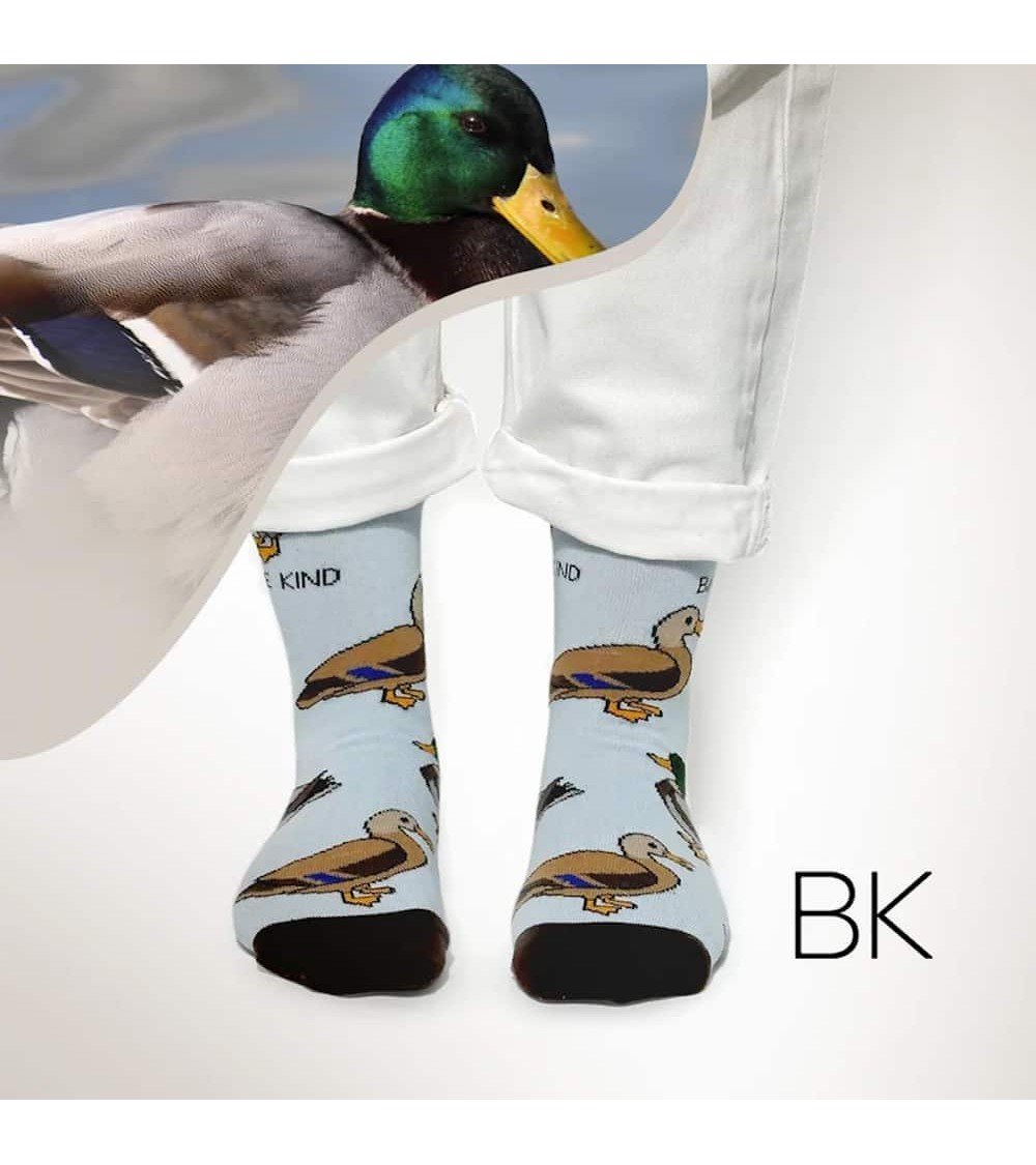 Save the ducks - Bamboo Socks Bare Kind funny crazy cute cool best pop socks for women men