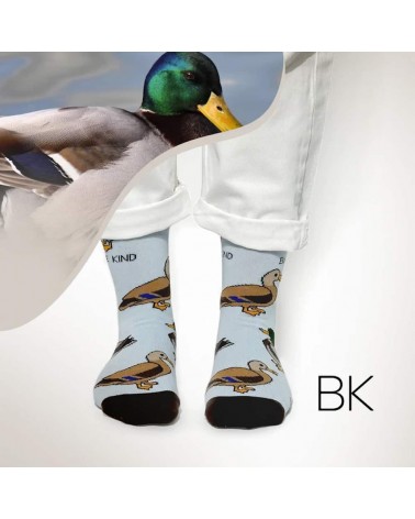 Save the ducks - Bamboo Socks Bare Kind funny crazy cute cool best pop socks for women men