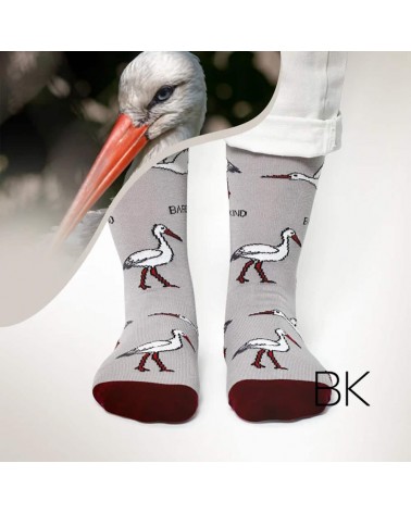 Save the Storks - Bamboo Socks Bare Kind funny crazy cute cool best pop socks for women men