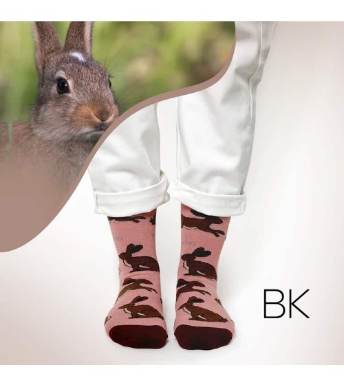 Rettet die Hasen - Bambus Socken Bare Kind Socke lustige Damen Herren farbige coole socken mit motiv kaufen