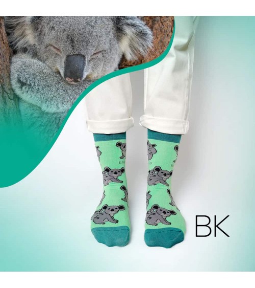 Rettet die Koalas - Bambus Socken Bare Kind Socke lustige Damen Herren farbige coole socken mit motiv kaufen