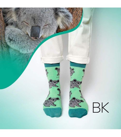 Save the Koalas - Bamboo Socks Bare Kind funny crazy cute cool best pop socks for women men