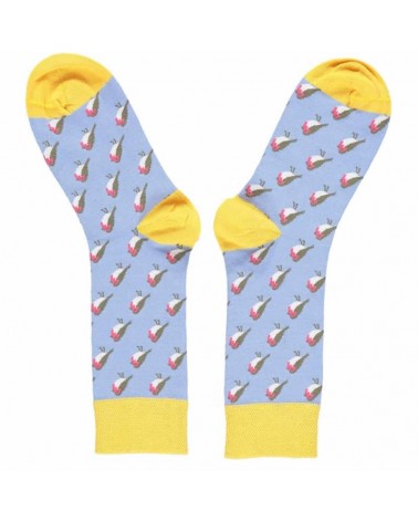 Robin - Organic cotton socks for women Catherine Tough funny crazy cute cool best pop socks for women men