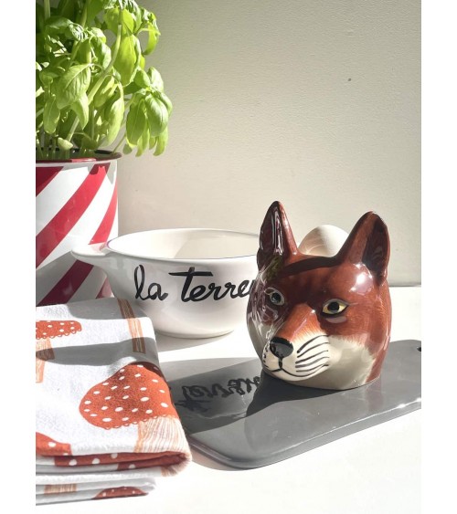 Fox - Egg cup holder Quail Ceramics cute egg cup holder