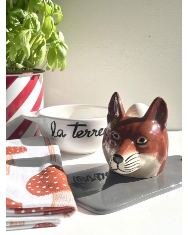 Renard - Coquetier original en céramique Quail Ceramics oeuf original design