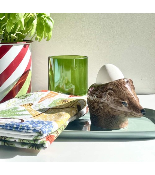 Hedgehog - Egg cup holder Quail Ceramics cute egg cup holder