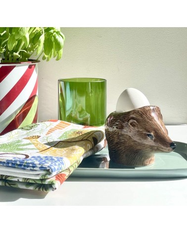 Hedgehog - Egg cup holder Quail Ceramics cute egg cup holder