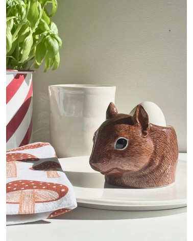 Eichhörnchen - Lustige Keramik Eierbecher Quail Ceramics lustige design kaufen