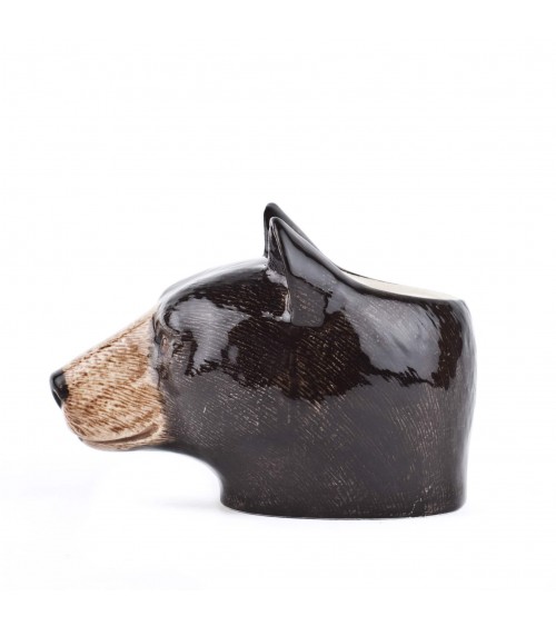 Black Bear - Egg cup holder Quail Ceramics cute egg cup holder