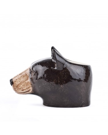 Black Bear - Egg cup holder Quail Ceramics cute egg cup holder