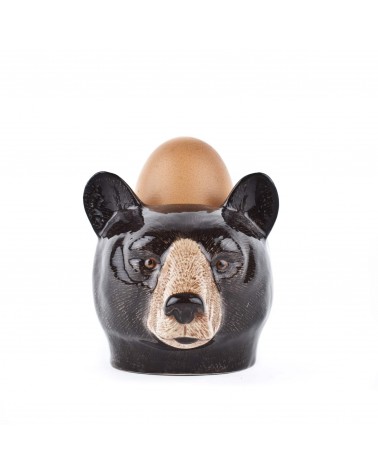 Black Bear - Egg cup holder Quail Ceramics cute egg cup holder