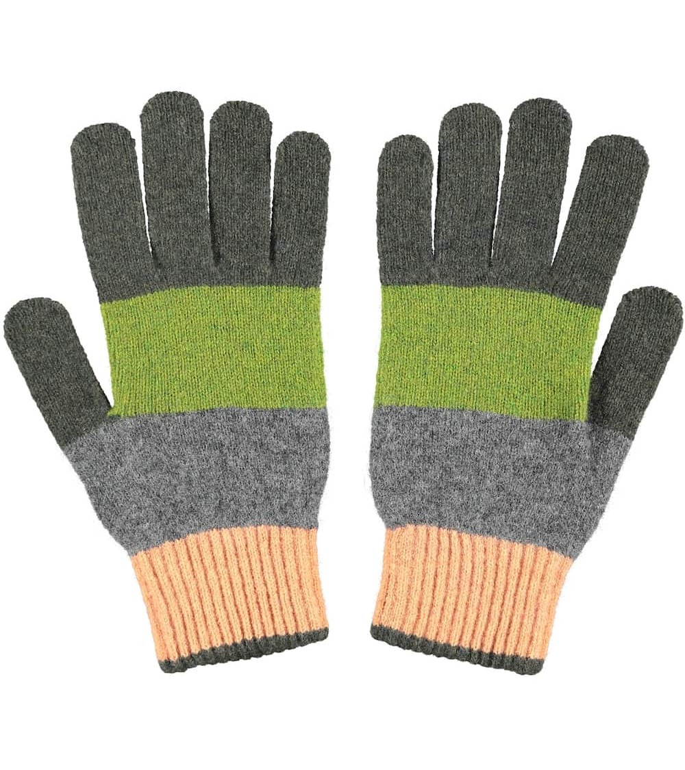 Seaweed & Peach - Merino wool gloves for men Catherine Tough original gift idea switzerland