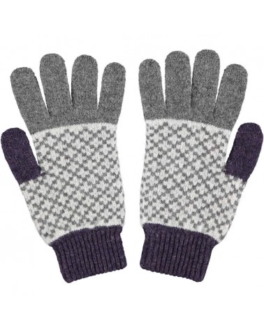 Cross Pattern - Guanti da uomo invernali in lana merino Catherine Tough idea regalo svizzera