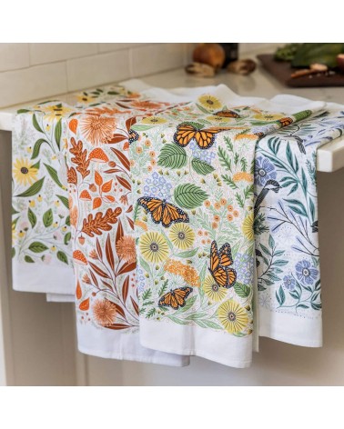 Tea towels gift box - Savour the seasons Gingiber best kitchen hand towels fall funny cute