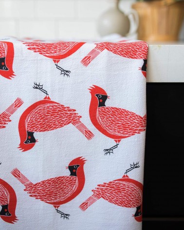 Tea towels gift box - Birds Gingiber best kitchen hand towels fall funny cute