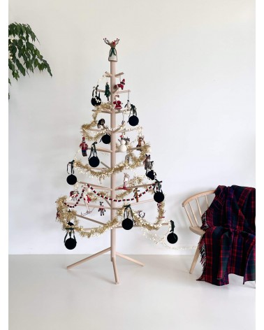 Albero di Natale in legno - Alberi natalizi di legno Kitatori bellissimi particolari decorato addobbati eleganti moderno