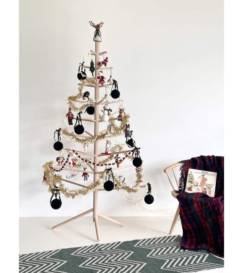 Wooden Christmas tree - Kitatori Design xmas tree in wood artificial fake realistic real woods christmas tree