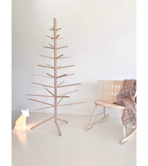 Albero di Natale in legno - Alberi natalizi di legno Kitatori bellissimi particolari decorato addobbati eleganti moderno