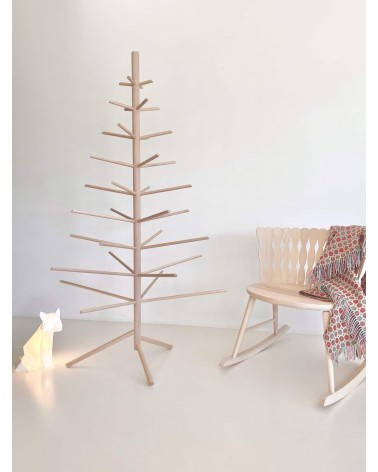 Albero di Natale in legno - Alberi natalizi di legno Kitatori bellissimi particolari decorato addobbati eleganti moderno