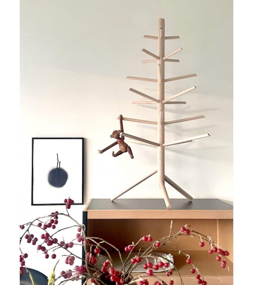 Albero di Natale piccolo in legno - Alberi natalizi di legno Kitatori bellissimi particolari decorato addobbati eleganti moderno