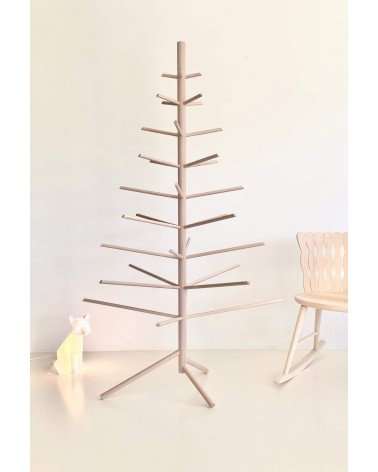 Albero di Natale in legno - Alberi natalizi di legno Kitatori bellissimi particolari decorato addobbati eleganti moderno