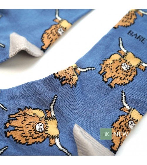 Save the Highland cows - Bamboo Socks Bare Kind funny crazy cute cool best pop socks for women men