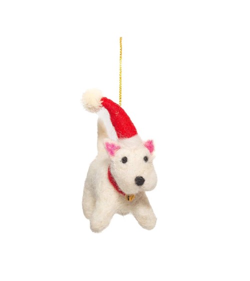 Bonnie the Westie - Christmas tree Decoration Sew Heart Felt 2024 christmas decorations xmas tree decorations