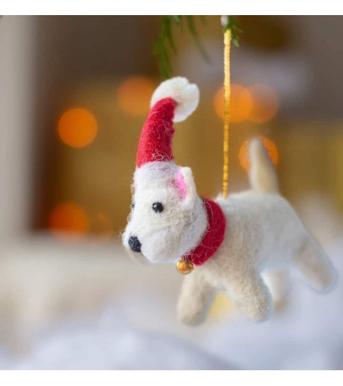 Bonnie il Westie - Decorazione natale Sew Heart Felt Decorazioni natalizie eleganti particolari decoro natale decorazione alb...