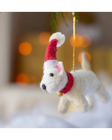 Bonnie il Westie - Decorazione natale Sew Heart Felt Decorazioni natalizie eleganti particolari decoro natale decorazione alb...