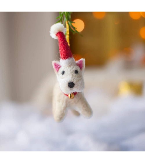 Bonnie il Westie - Decorazione natale Sew Heart Felt Decorazioni natalizie eleganti particolari decoro natale decorazione alb...