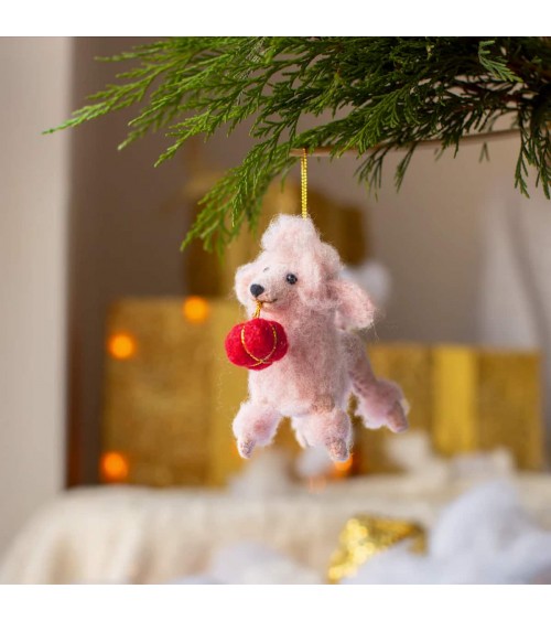 Purdy the Poodle - Christmas tree Decoration Sew Heart Felt 2024 christmas decorations xmas tree decorations