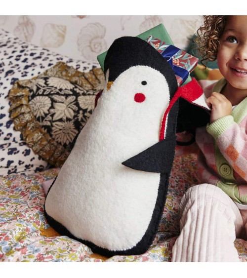 Pete der Pinguin - Weihnachtssocken für Kamin Sew Heart Felt Weihnachtsdekoration kaufen Weihnachtsbaum Deko Ideen 2024 Trend...