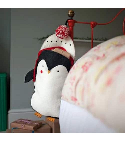 Pete der Pinguin - Weihnachtssocken für Kamin Sew Heart Felt Weihnachtsdekoration kaufen Weihnachtsbaum Deko Ideen 2024 Trend...