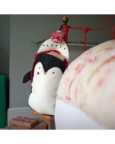 Pete der Pinguin - Weihnachtssocken für Kamin Sew Heart Felt Weihnachtsdekoration kaufen Weihnachtsbaum Deko Ideen 2024 Trend...