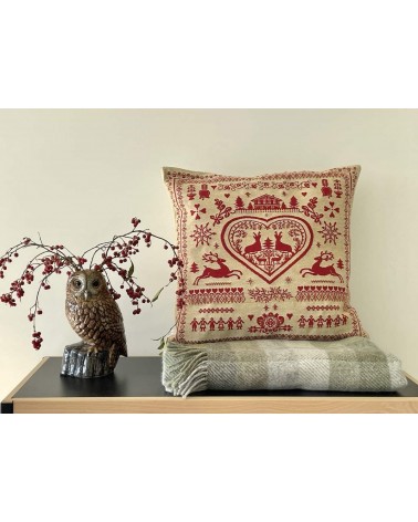 Deer - Sofa cushion cover - Swiss Chalet decorating style Yapatkwa decorative accent throw pillows cases sofa original