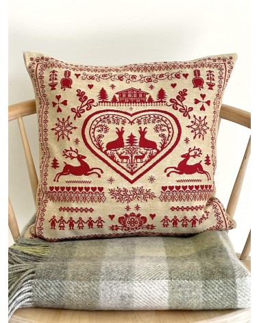 Deer - Sofa cushion cover - Swiss Chalet decorating style Yapatkwa decorative accent throw pillows cases sofa original