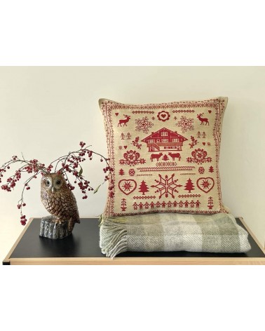 Chalet - Sofa cushion cover - Swiss Chalet decorating style Yapatkwa decorative accent throw pillows cases sofa original