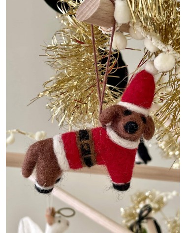 Buddy le chien festif - Décoration sapin de Noel Felt so good decoration noel decor déco de noel 2024 maison fait main